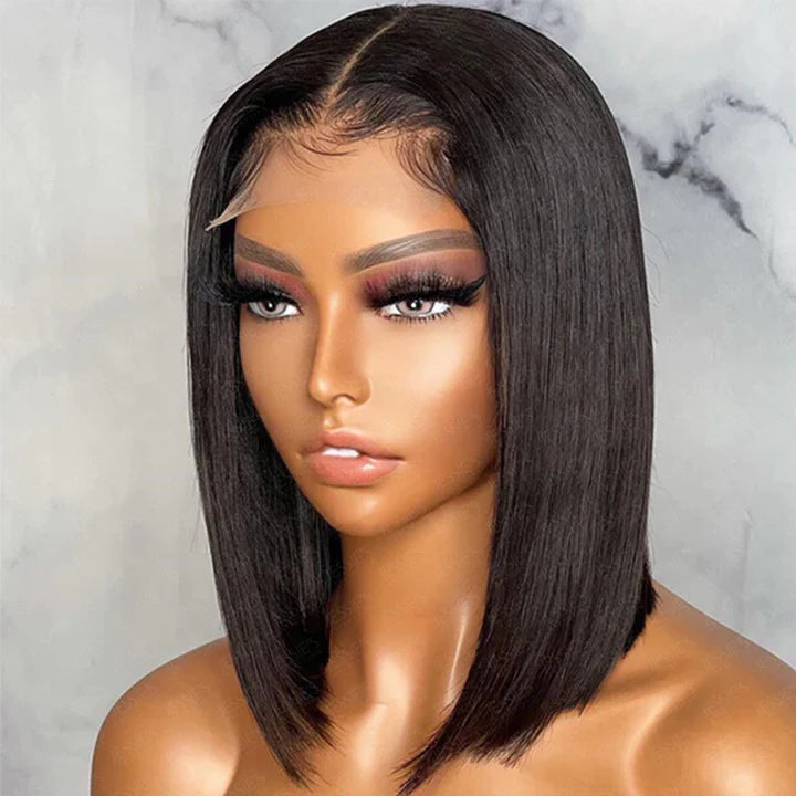 Glueless Invisible HD Lace Straight Short 13x4 Lace Front Bob Wig 5x5 Bob Human Hair Wigs