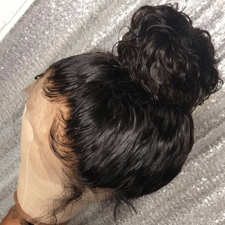 Jerry Curly 360 Full Lace Frontal Wig 180% Density Thick Human Hair Wig Free Part Natual Black Arabella Hair